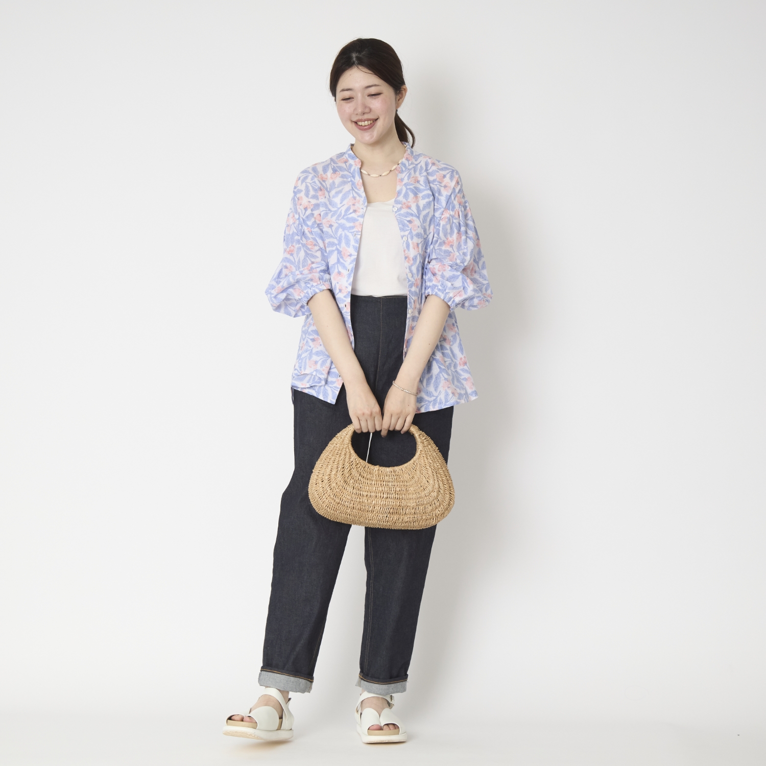 Kilka×kapuwa/風が通るカディーコットンブラウス PURE